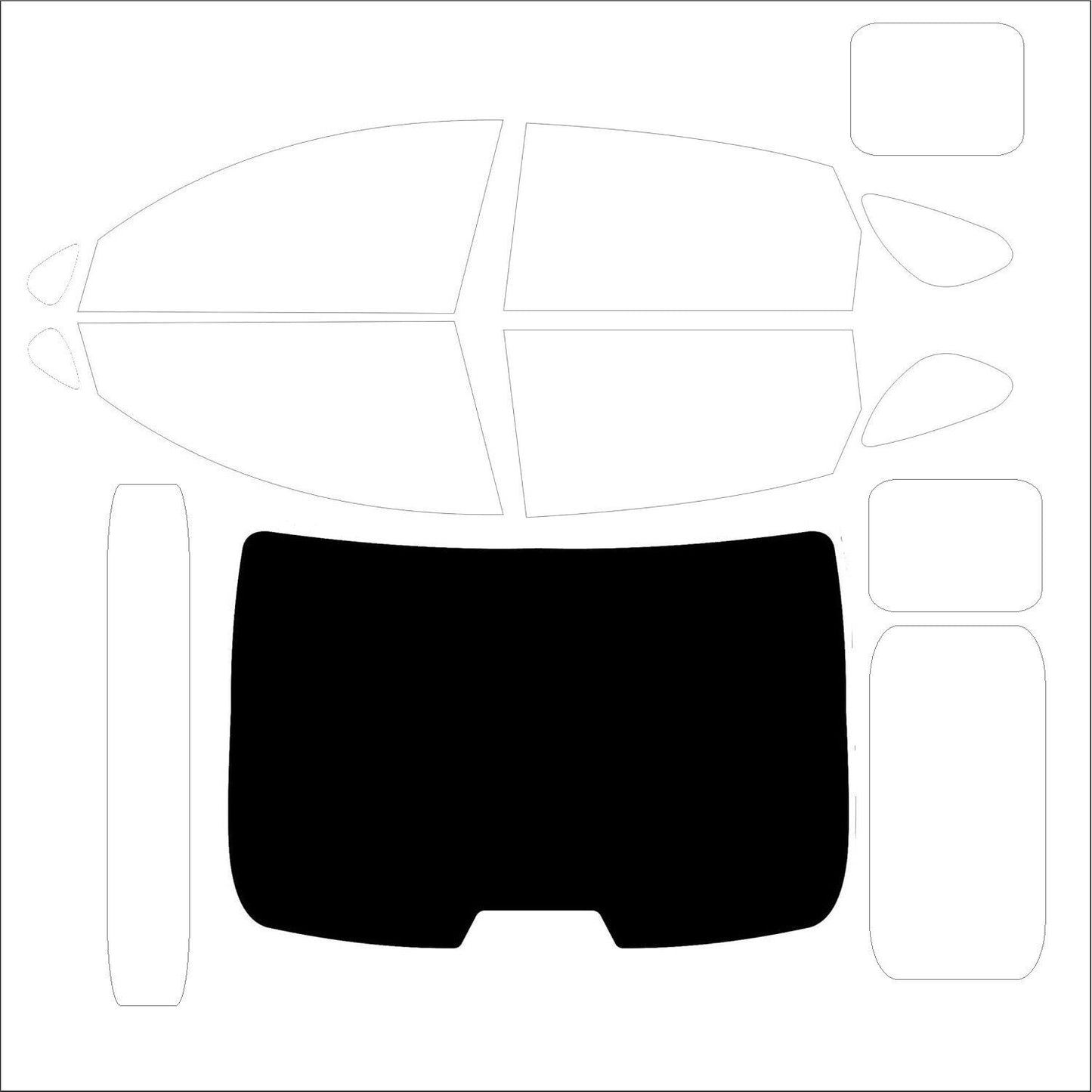 DIY Car Window Tint Avery NR Pro, US-Made, Nano Ceramic, Customize: 5%, 20%, 50%