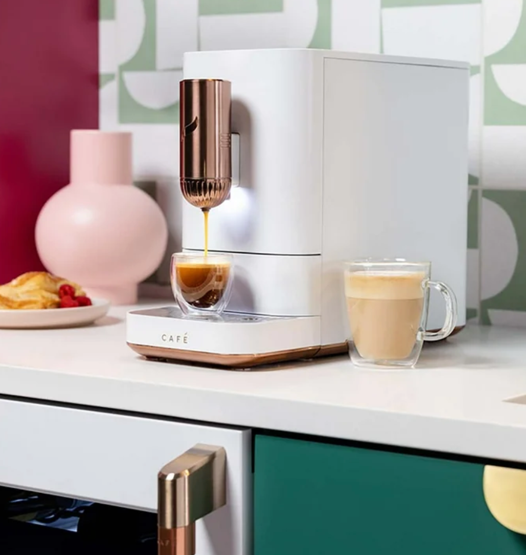 Affetto Coffee 20 Bar 2 Cup White Espresso Machine