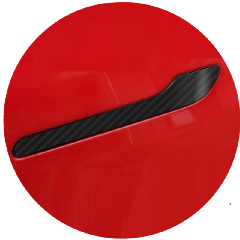 Upromax Car Door Handle Cover Sticker 3M 2080 Wrap Converted, Tesla Model 3 and Tesla Model Y Accessories Fits Model Y 2024-2019, Chrome Delete, TPU Film, Easy 10-Min Install, Includes 4 Wraps
