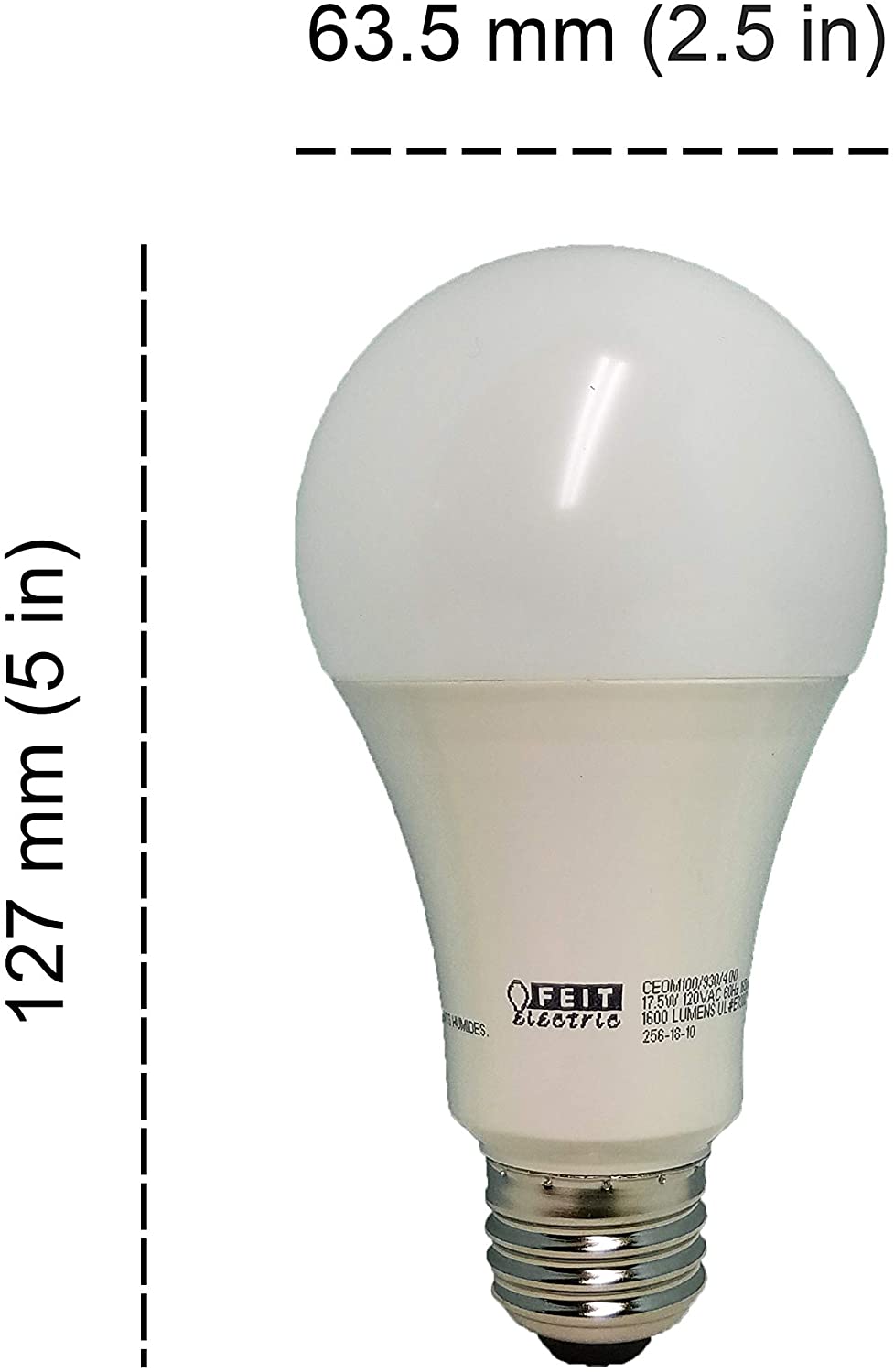 Feit Dimmable LED 3000K Bright White 4-Pack (100W Replacement) 17.5W - UproMax