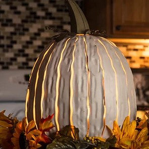 Squatty or Tall White Pumpkin Luminaries - UproMax