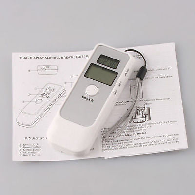 Digital Handheld Dual LCD Blood Alcohol Breath Tester Analyzer Detector - UproMax