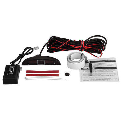 Car Mini Van Rv Parking Reverse Back Up Radar Sensor Kit Tape Buzzer LED Display - UproMax