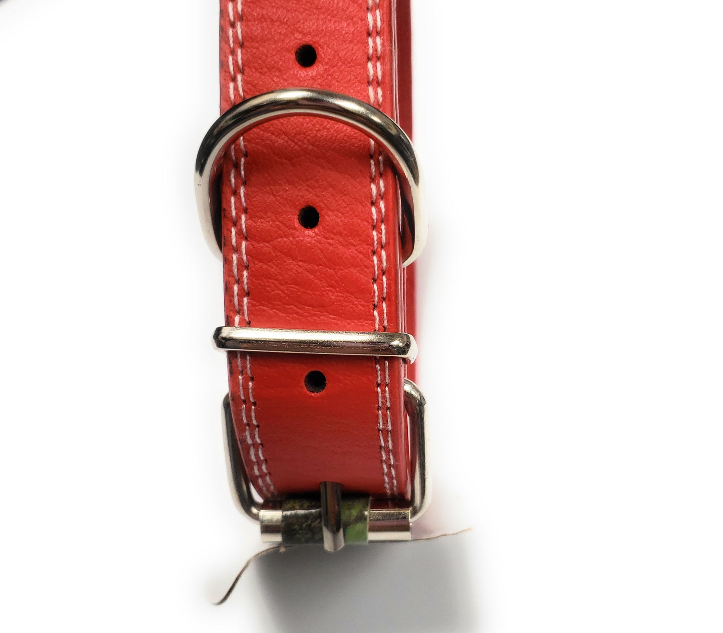 14-18 inch Leather Dog Collar for medium/large dogs. Available in Red, Black, Brown, and Blue. - UproMax