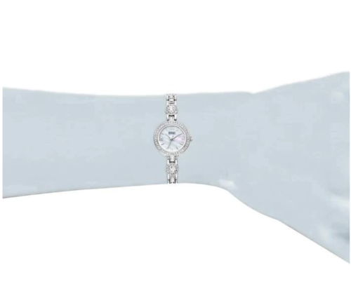 BADGLEY MISCHKA Women's BA/1379MPSV Swarovski Ladies Watch Silver Crystal Metal - UproMax