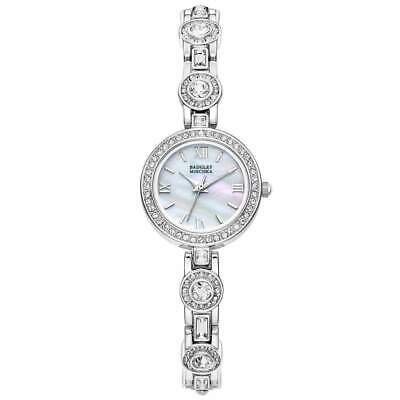 BADGLEY MISCHKA Women's BA/1379MPSV Swarovski Ladies Watch Silver Crystal Metal - UproMax
