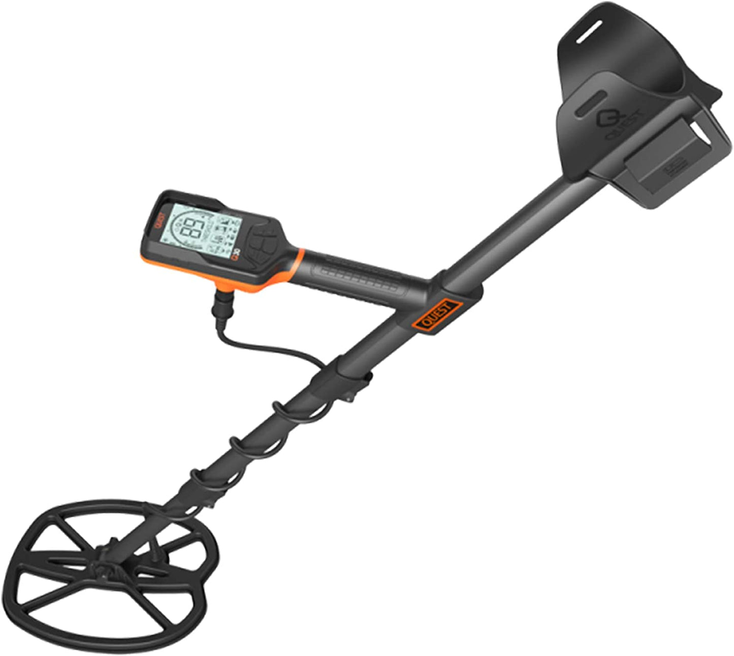 Quest Q30+ Metal Detector w/Wirefree Lite Headphones& RaptorX TurboD 9×11″ Coil - UproMax
