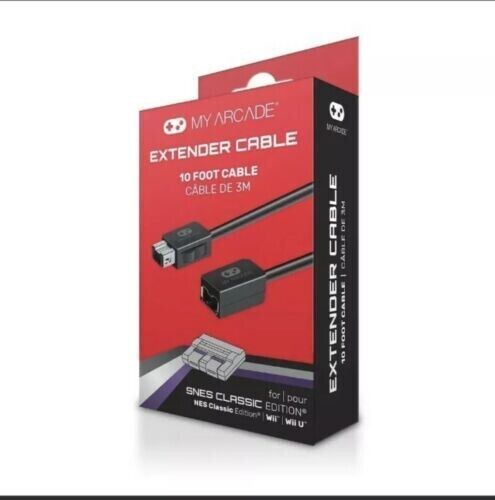 My Arcade Ten Foot Gamepad Extender Cable for The Nintendo SNES Classic Edition Console or NES Classic Edition Console