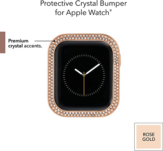 Anne Klein Crystal Bumper for Apple Watch Seamless Fit 40mm Rose Gold - UproMax