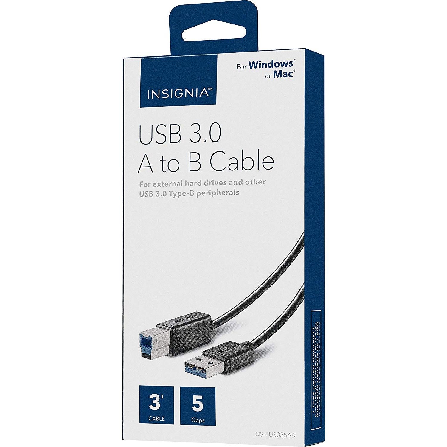 USB 3.0 A to B Cable Connector For External Hard Drives readers Docks - UproMax