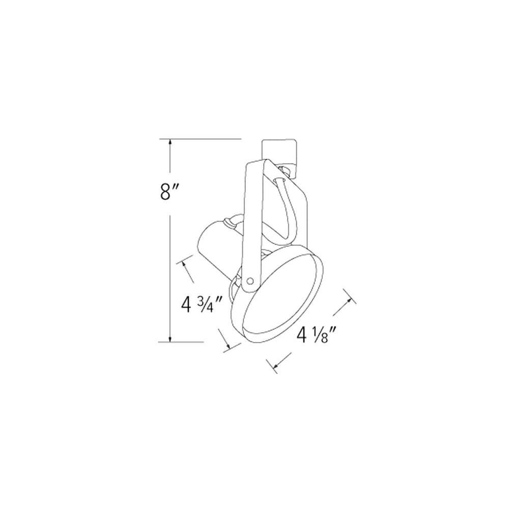 Elco Lighting ET686W WHITE Line Voltage PAR30 Front Loading Adjustable Gimbal - UproMax