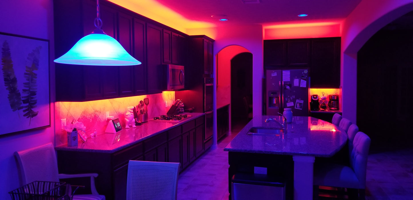 High Quality Indoor/Outdoor LED 8 Color Flexible Lighting Strip w/remote control - UproMax