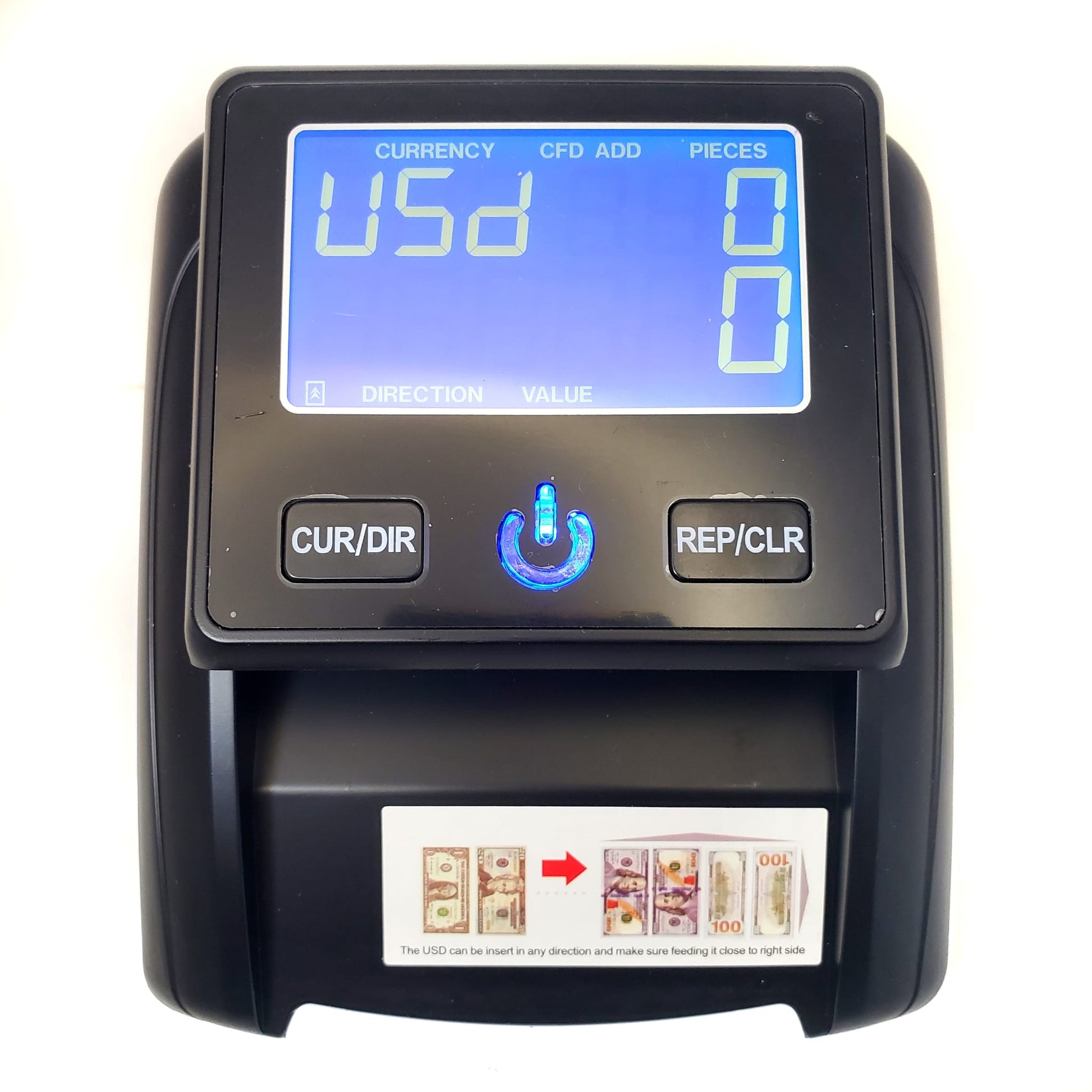 Portable Fake Counterfeit Bill Detector & Counter IR MG UV Dollar Euros USD EUR - UproMax