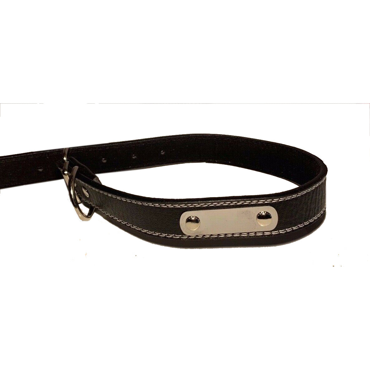 14-18 inch Leather Dog Collar for medium/large dogs. Available in Red, Black, Brown, and Blue. - UproMax