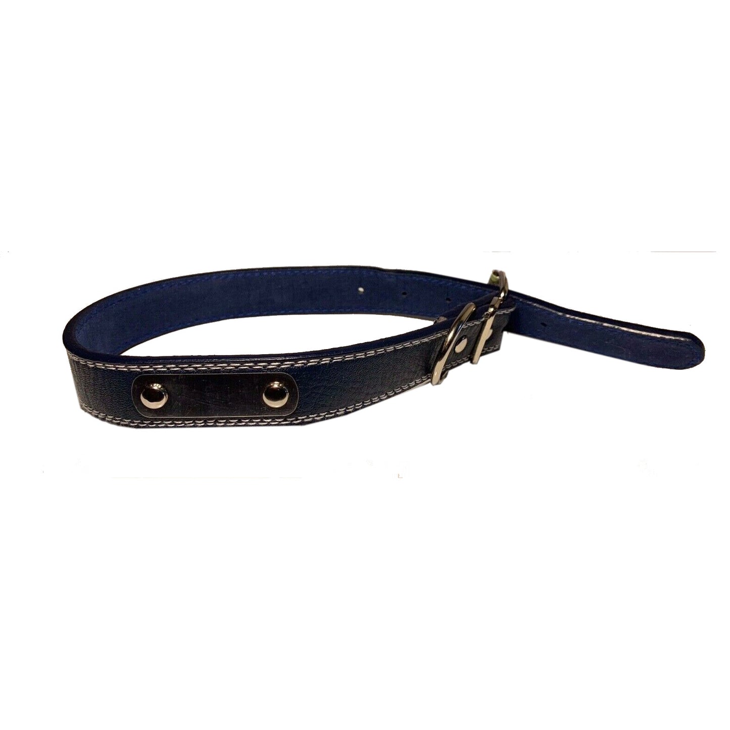 14-18 inch Leather Dog Collar for medium/large dogs. Available in Red, Black, Brown, and Blue. - UproMax