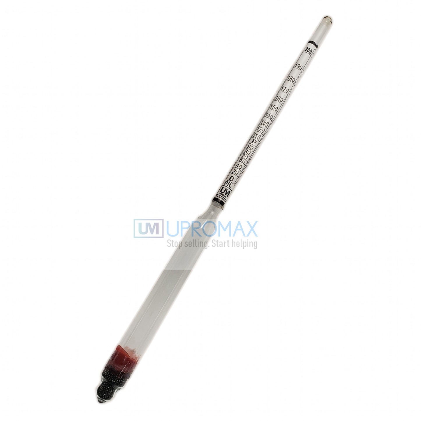 PROOF & TRALLE HYDROMETER ALCOHOL METER DISTILLING TEST SPIRIT SCALE 0-200% case WITH JAR - UproMax