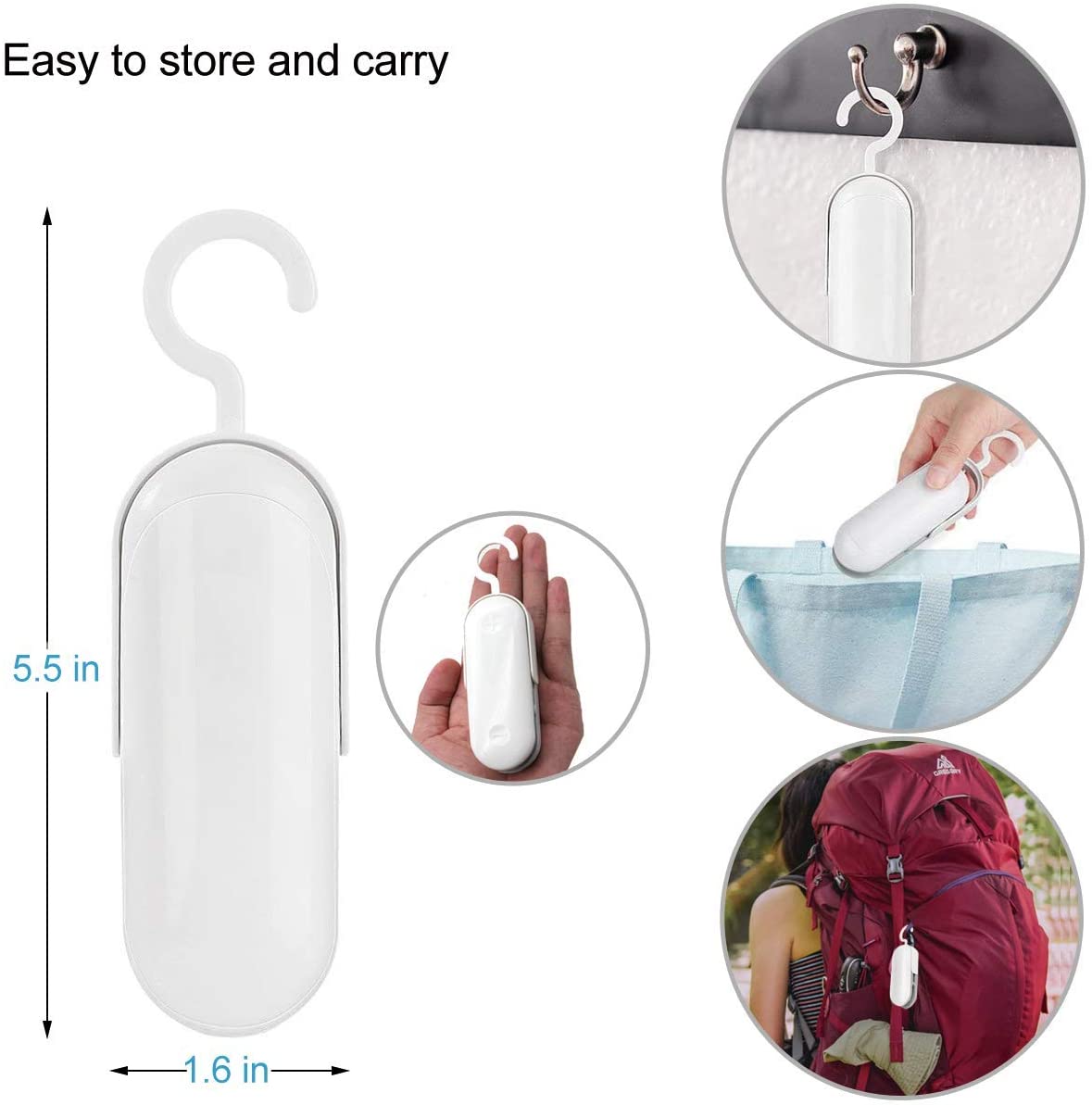 Mini Portable Bag Sealer and Cutter, Handheld 2 in 1 for Plastic Bags Food Storage Snack Fresh Bag Sealer Reduce food waste. (Battery Not Included) - UproMax