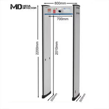 Detector de metales de paso MegaDetector CCTV MD500C18Z de 18 zonas Cámara arco Detector escáner térmico puerta