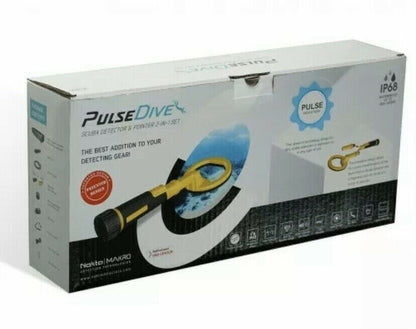 Nokta PulseDive Scuba Metal Detector & Pin Pointer 2-in-1 + CASE Yellow KIT NEW