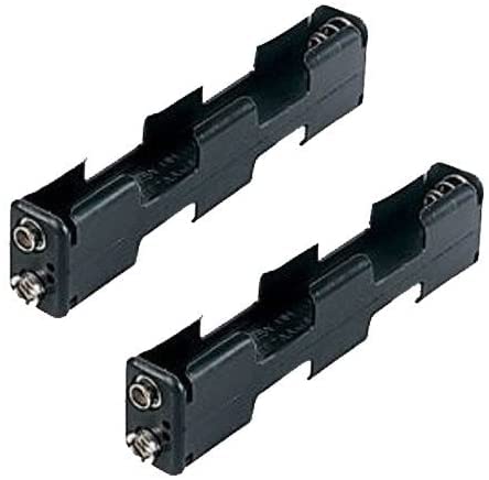 Upromax Two Pack 4 AA Battery Holder for Metal Detectors Garrett: GTA, GTAx, GTX, GTP GTI PRO Gold at Pro/Gold and ATX snap Connector 6V Output Type BH342 2 Pack