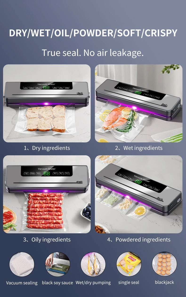 Upromax, Vacuum Sealer Machine, Built-In Cutter, Seal Vac Dry & Wet Food Modes, Ext-vac, Low Noise, Up16-Inch bags 10 Bags Included - Seal A Meal Vacuum Sealer Machine For Food Storage