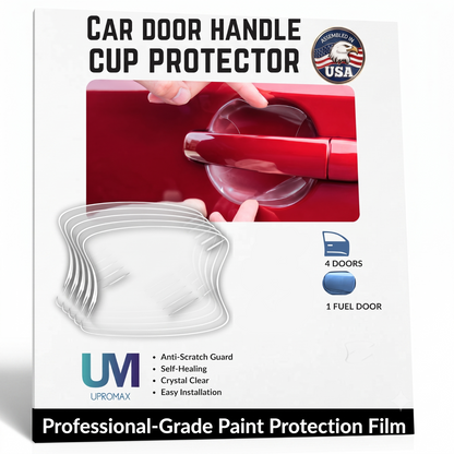 3M-Pack Car Door Handle Cup Protector Clear Film | Self-Healing Paint Protection Decal Anti Scratch Guard | Universal Fit Vehicles, SUV, Truck