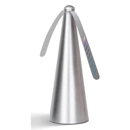 Bug Fan Fly Repellent with Holographic Soft Blades, Battery Powered, Ideal for Bug A Salt, Fly Fans for Tables and Outdoor Games - (Batteries Not Included) Upromax (Silver)