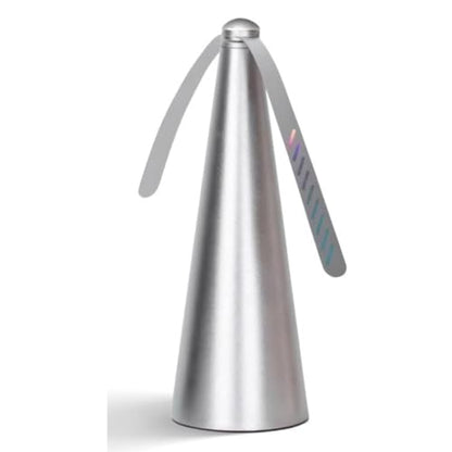 Bug Fan Fly Chemical-Free Fly Shoo with Holographic Soft Blades, Battery Powered, Ideal for Bug A Salt, Fly Fans for Tables and Outdoor Games - (Batteries Not Included) Upromax (Silver)