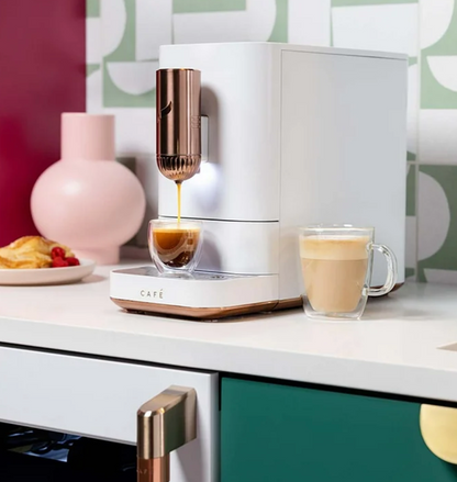 Affetto Coffee 20 Bar 2 Cup White Espresso Machine