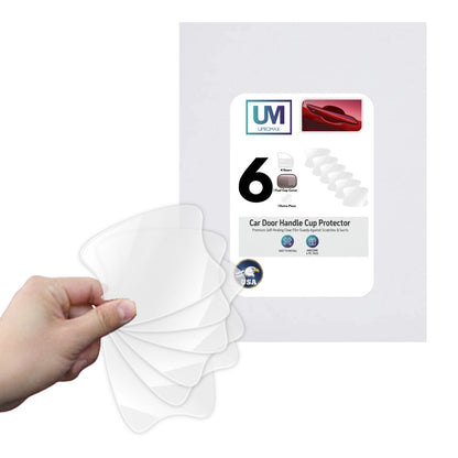3M-Pack Car Door Handle Cup Protector Clear Film | Self-Healing Paint Protection Decal Anti Scratch Guard | Universal Fit Vehicles, SUV, Truck