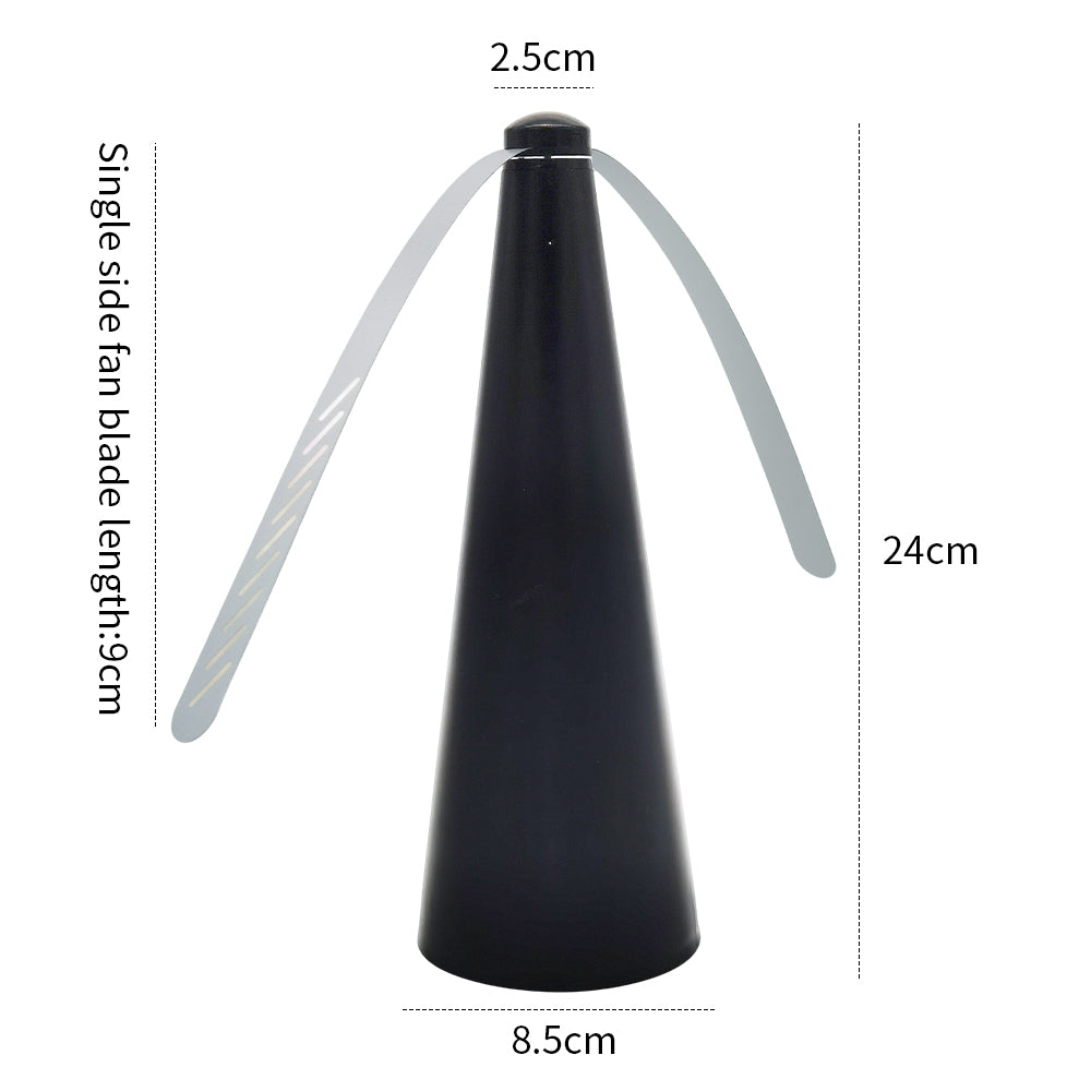 Bug Fan Fly Chemical-Free Fly Shoo with Holographic Soft Blades, Battery Powered, Ideal for Bug A Salt, Fly Fans for Tables and Outdoor Games - (Batteries Not Included) Upromax (Silver)