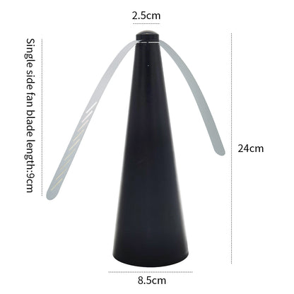 Bug Fan Fly Chemical-Free Fly Shoo with Holographic Soft Blades, Battery Powered, Ideal for Bug A Salt, Fly Fans for Tables and Outdoor Games - (Batteries Not Included) Upromax (Silver)