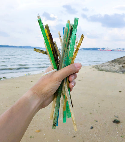 6 Pack Reusable Metal Straws, Stainless Steel, Long & Durable, Includes Bag & Cleaning Brushes,Easy to Clean, Perfect for 30oz, 20oz Tumblers