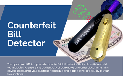 Counterfeit Bill Detector with Voice Confirmation MG/UV