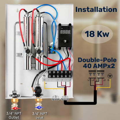 18Kw Electric Tankless Water Heater,Tankless Water Heater Electric 240V