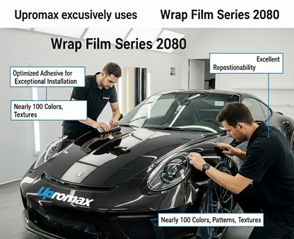 Kit de película de vinilo negro 3M serie 2080 1080 para eliminar el brillo negro del cromado y las molduras de las ventanas y las puertas, kit de herramientas gratuito