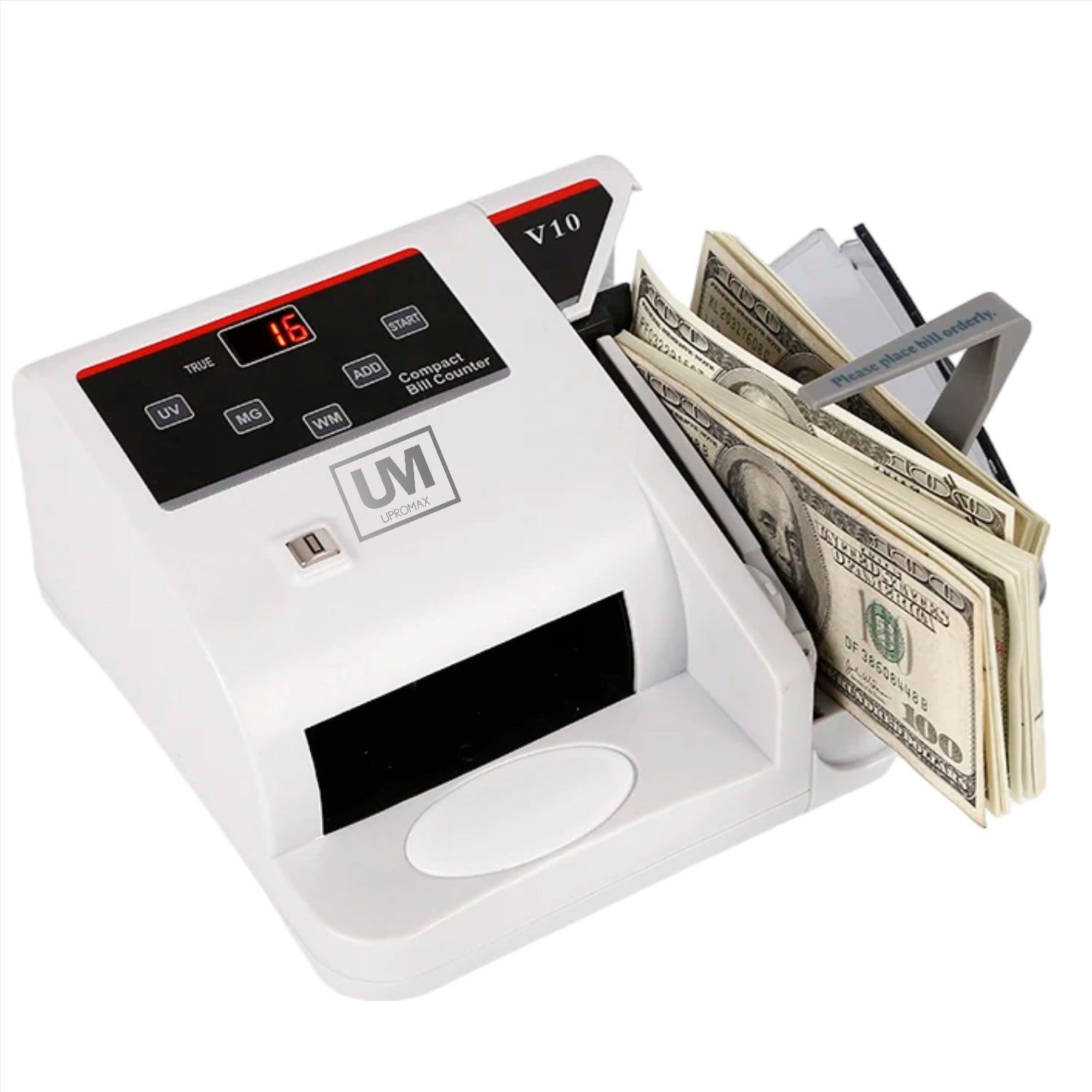 Compact Money Detector, 3 Modes MG/UV/WM and Bill Counter 600 bills x ...