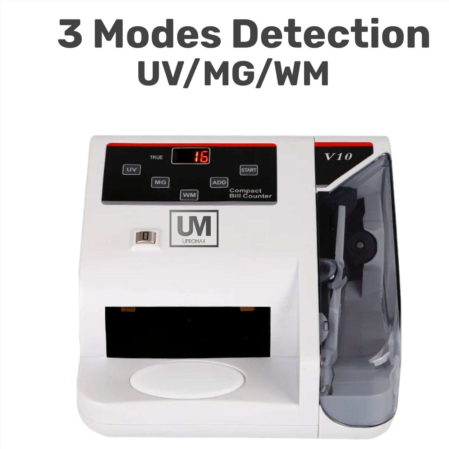 Compact Money Detector, 3 Modes MG/UV/WM and Bill Counter 600 bills x Minute