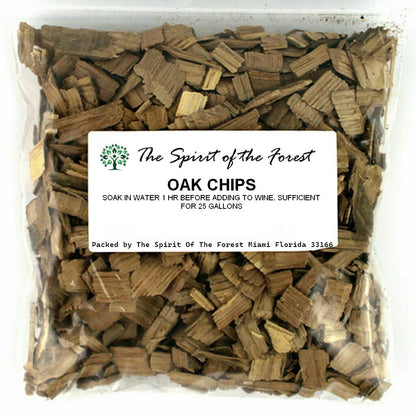 Oak Chips For Homebrew Wine Beer Spirit 8oz French Medium Toast Free Delivery ❤