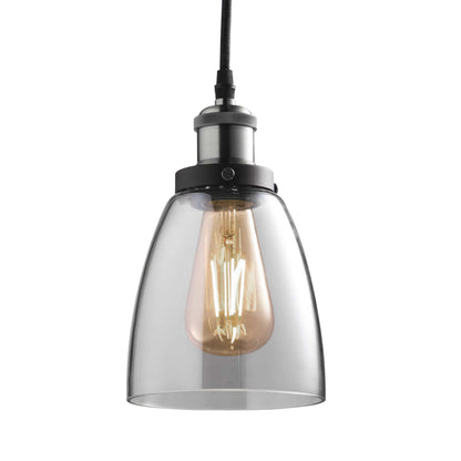 Led VIntage Pendant Dimmeable Vintage Pendant Brushed Nickel Clear Glass (40W Replacement) 6W - UproMax