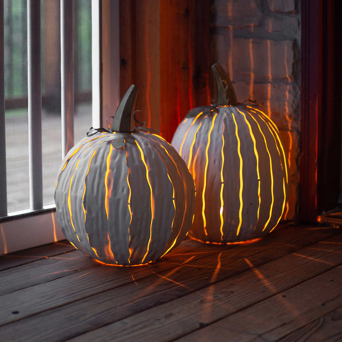 Squatty or Tall White Pumpkin Luminaries - UproMax