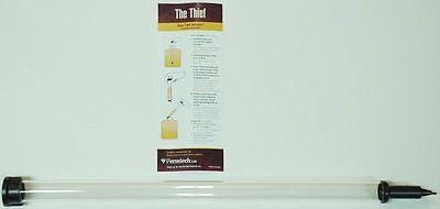 Fermtech Wine / Beer Thief for Homebrew Beer or Homemade Wine Hydrometer Testing - UproMax