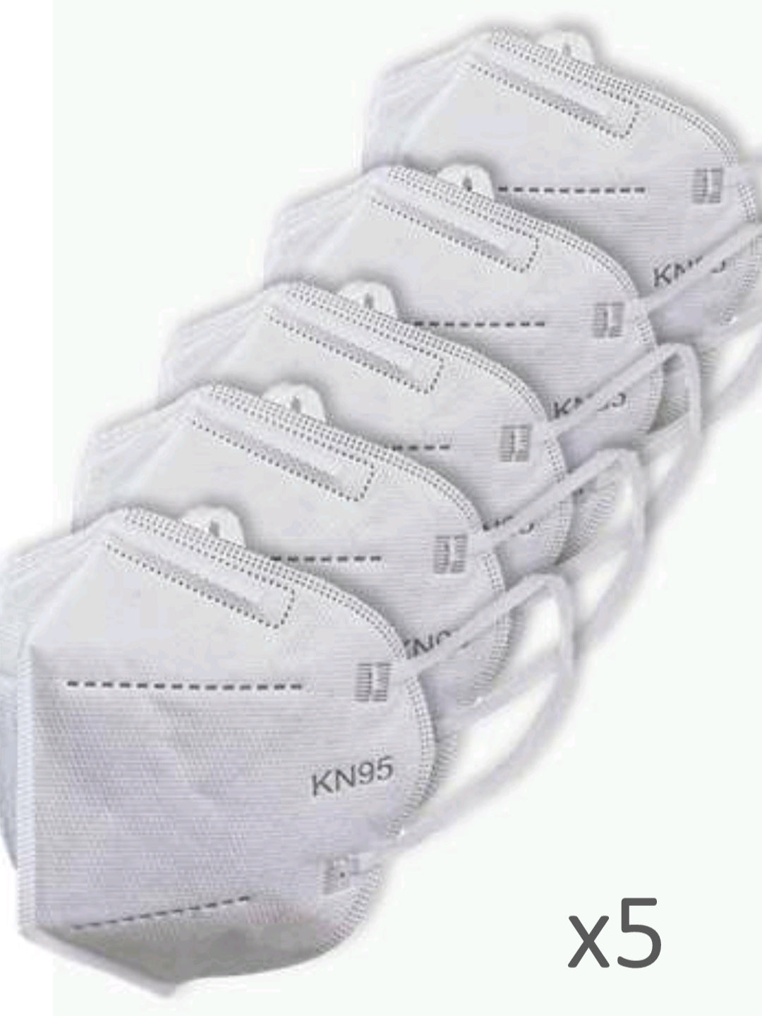 5 pcs KN95 Respirator Filter Mask / FFP2 NR - UproMax