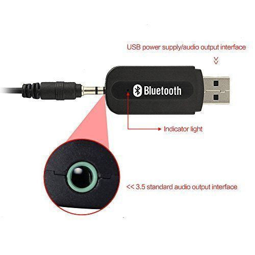 USB Bluetooth Music Stereo Wireless Audio Receiver Adapter for Home Car Speaker - UproMax