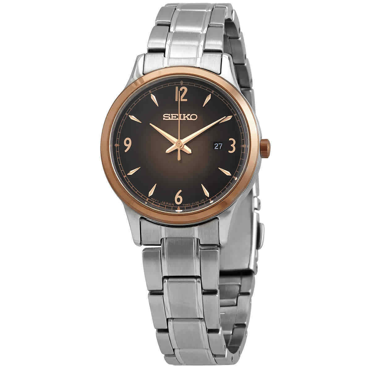Seiko Essential Classic Stainless Steel Ladies Bronze Watch SXDH02 Brand NEW ❤ - UproMax