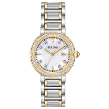 Bulova Two Tone Quartz Women's Watch 16 Diamonds 98R226 - UproMax
