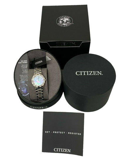 Citizen Em0830-52d Corso Eco-drive Mother-of-pearl Dial Diamond Watch W77