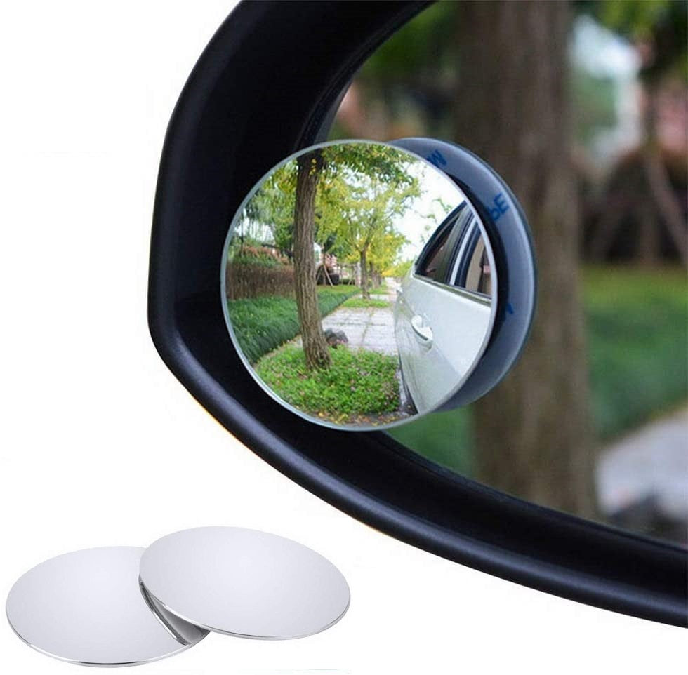 2 Pack Blind Spot Mirrors HD 2" Fixed Round Glass Blind Spot Mirror Rear View Mirror All Cars
