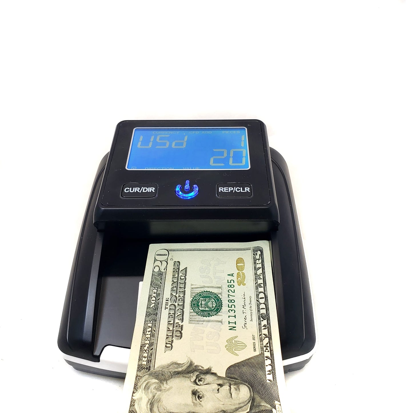 Portable Fake Counterfeit Bill Detector & Counter IR MG UV Dollar Euros USD EUR - UproMax