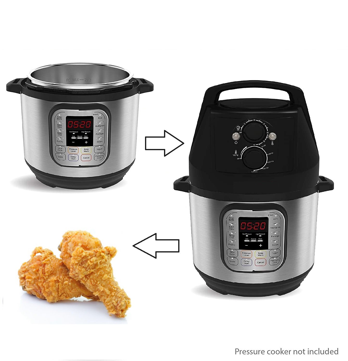 Instant Pot Air Fryer Lid - This Lid Turns Your Instant Pot into Air Fryer!
